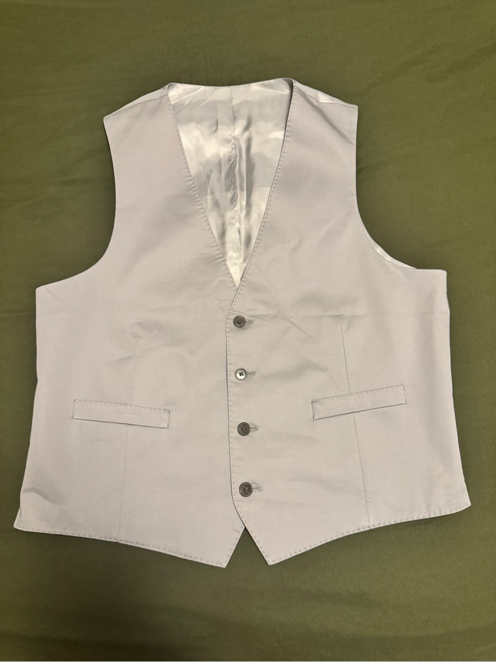 Calvin Klein Macys men’s 4 Button Best Grey Silver Size 40R